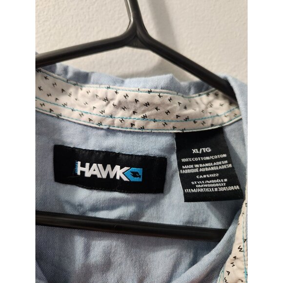 Hawk Men Short Sleeves Shirt XL Pre-Owned - Picture 2 of 7